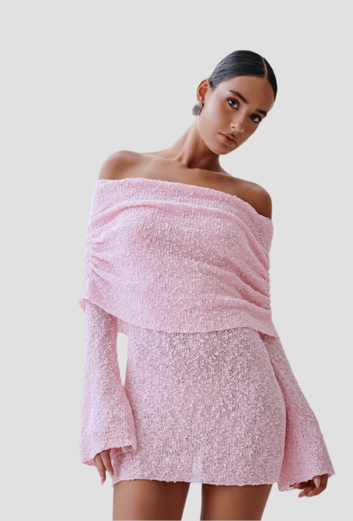 Elara Mini Jurk Elegant & Off-Shoulder