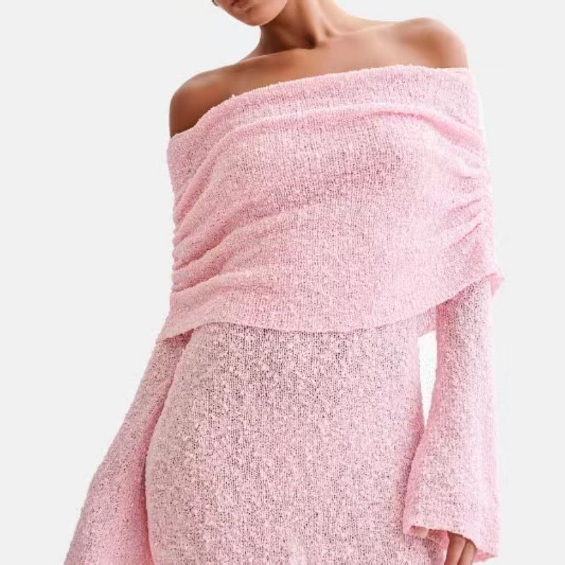 Elara Mini Jurk Elegant & Off-Shoulder