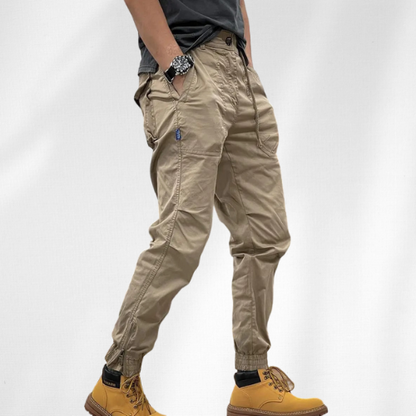 Milo Elastische cargo-broek met zakken