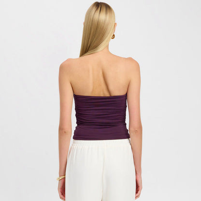 Nara Strapless top met sierdetail