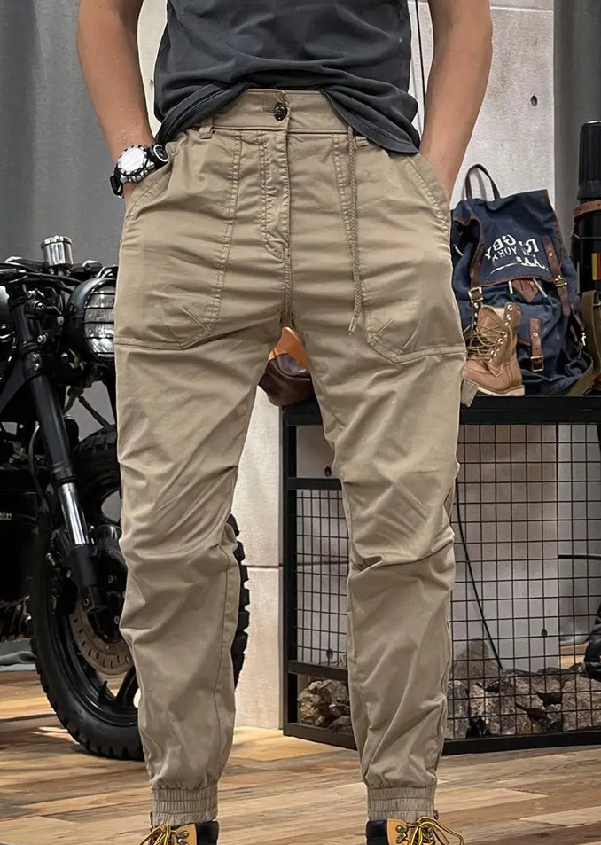 Milo Elastische cargo-broek met zakken
