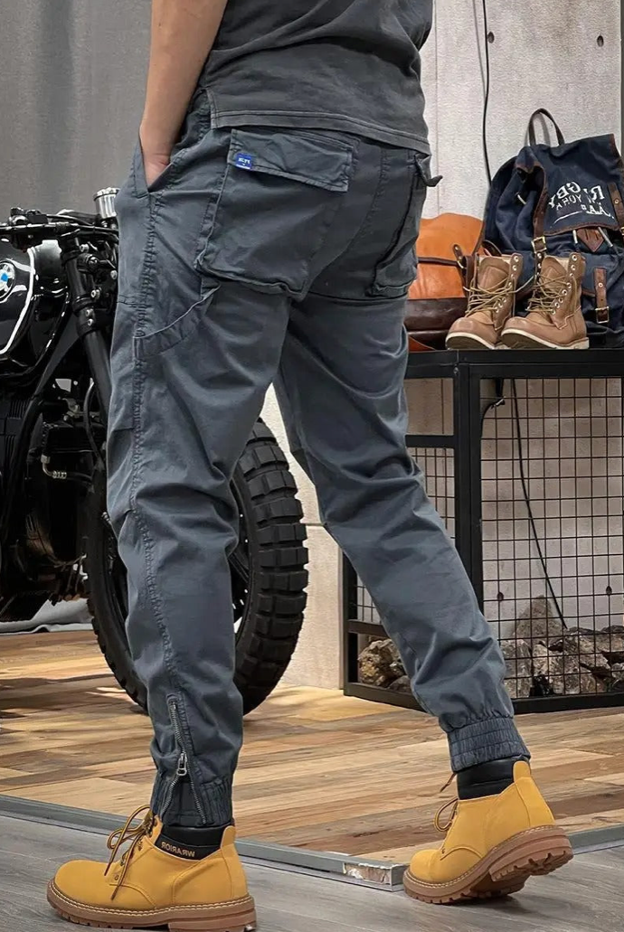 Milo Elastische cargo-broek met zakken