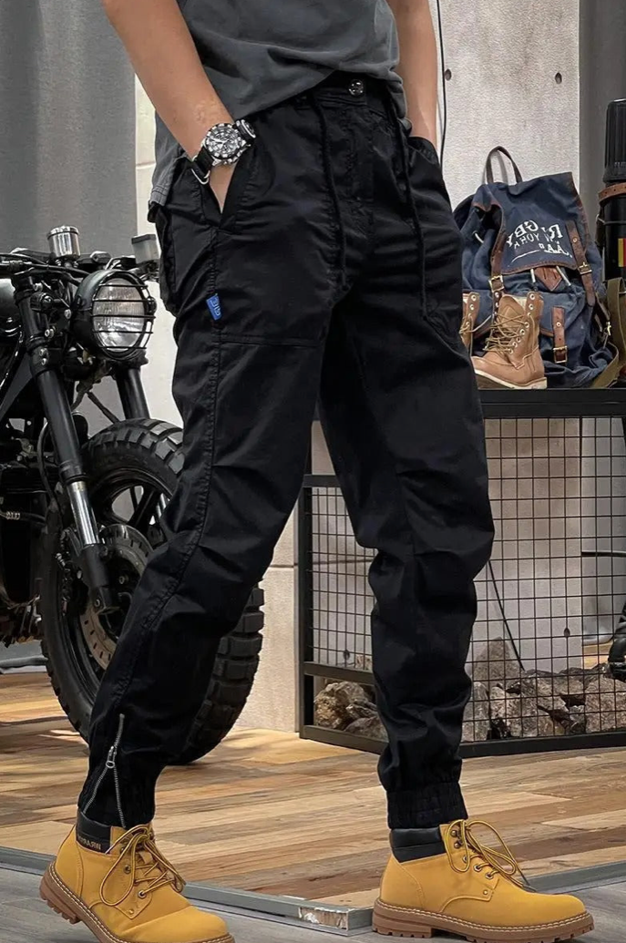 Milo Elastische cargo-broek met zakken