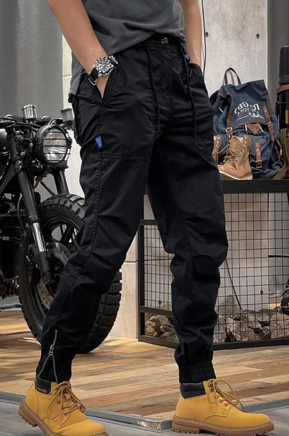Milo Elastische cargo-broek met zakken
