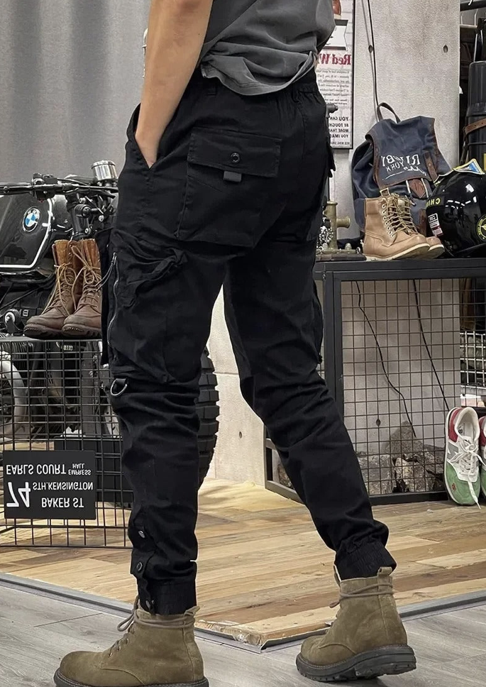 Milo Elastische cargo-broek met zakken